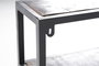 Giner y Colomer Estantería de Madera de Mango Maciza Natural 80x80x18 cm Negro